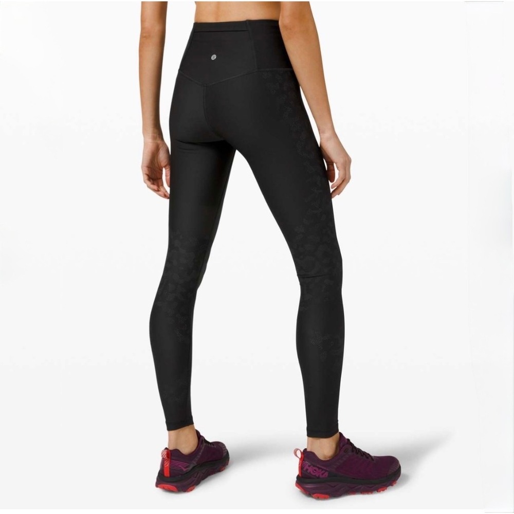 Lululemon‎ Mapped Out High Rise Tight 28" Camo Black Graphite 4 Gym Workout Yoga